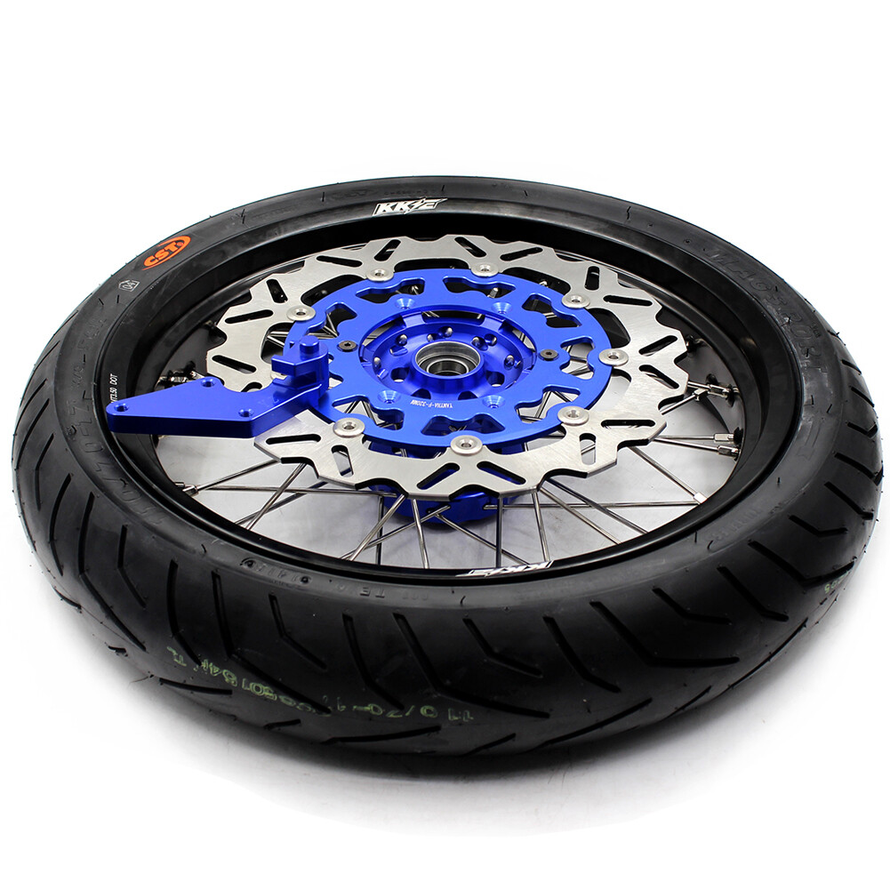 KKE 17” Inch Supermoto Wheels CST Tires For YAMAHA WR250F 01-2019 WR450F 03-18
