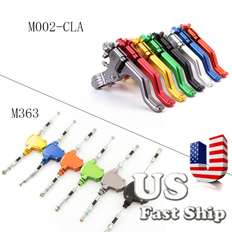 For CRF450R/CRF450X 2002-2016 Short Performance Stunt &Pull Cable Clutch Levers