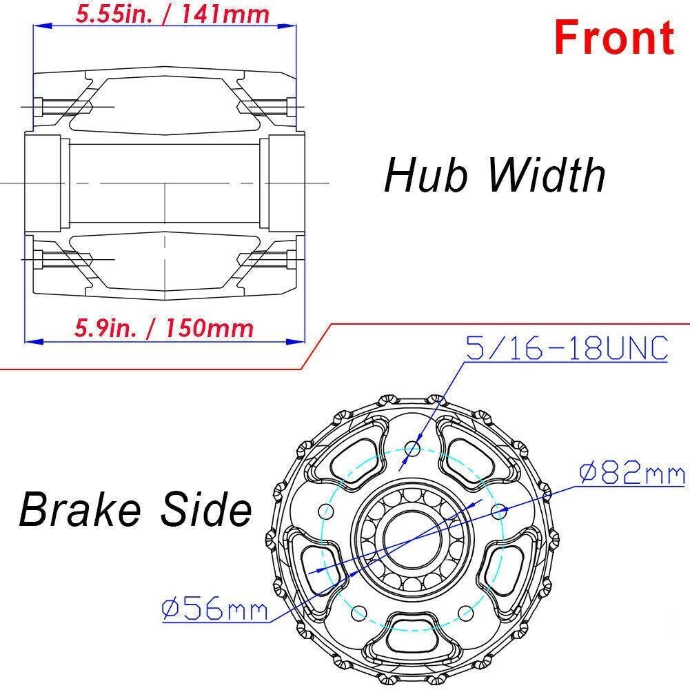 16X3.5 Fat Spoke Wheels Rims For Harley Sportster X48 Forty Eight Softail FLSTF