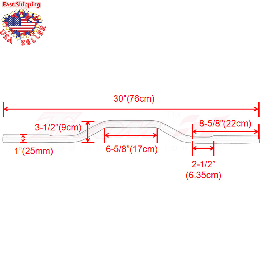 Custom Chrome 1″ Tracker Handlebars Drag Bars for Harley Sportster 883 1200 Dyna