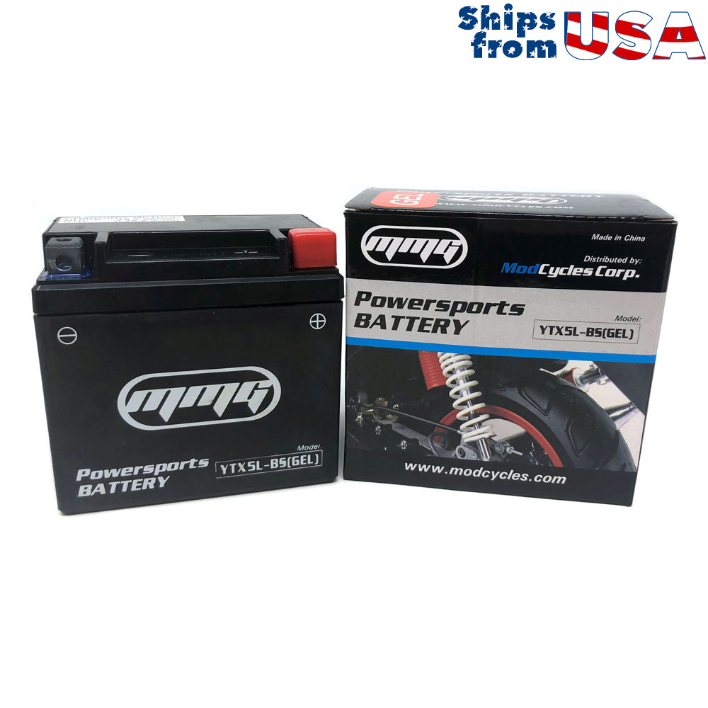 MMG YTX5L-BS GEL CELL Battery Factory Sealed Activated 12V 4Ah Motorcycle
