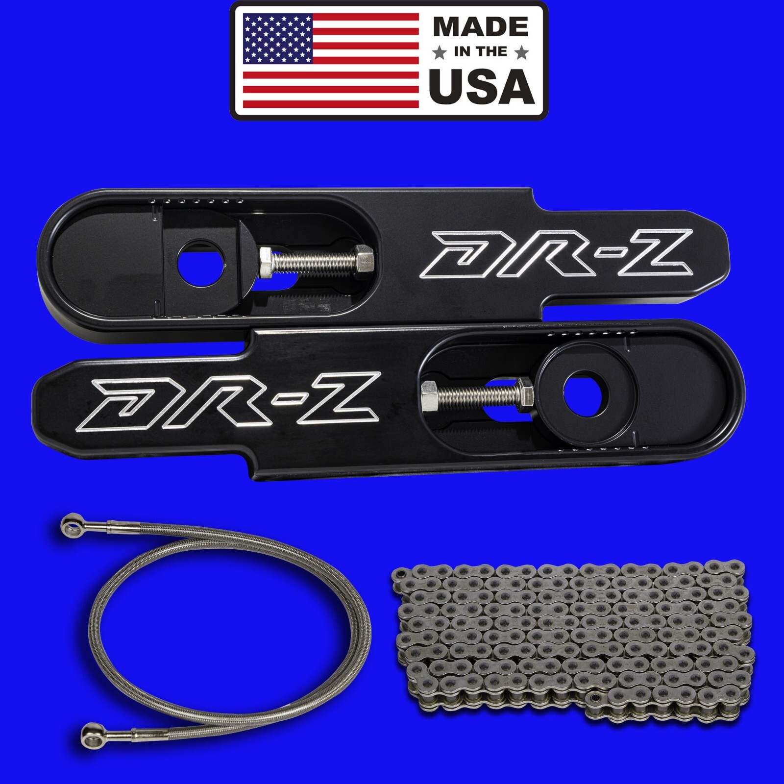 Suzuki DRZ400 Super Moto bolt on swingarm extension kit “Made In The USA”
