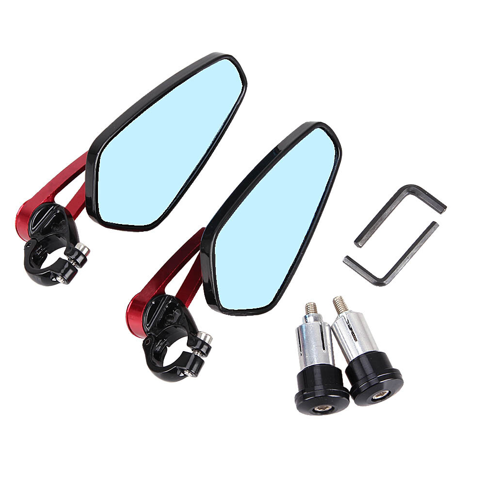 Motorcycle Arrow Oval 7/8″ Bar End Under Over HandleBar Rearview Side Mirror US