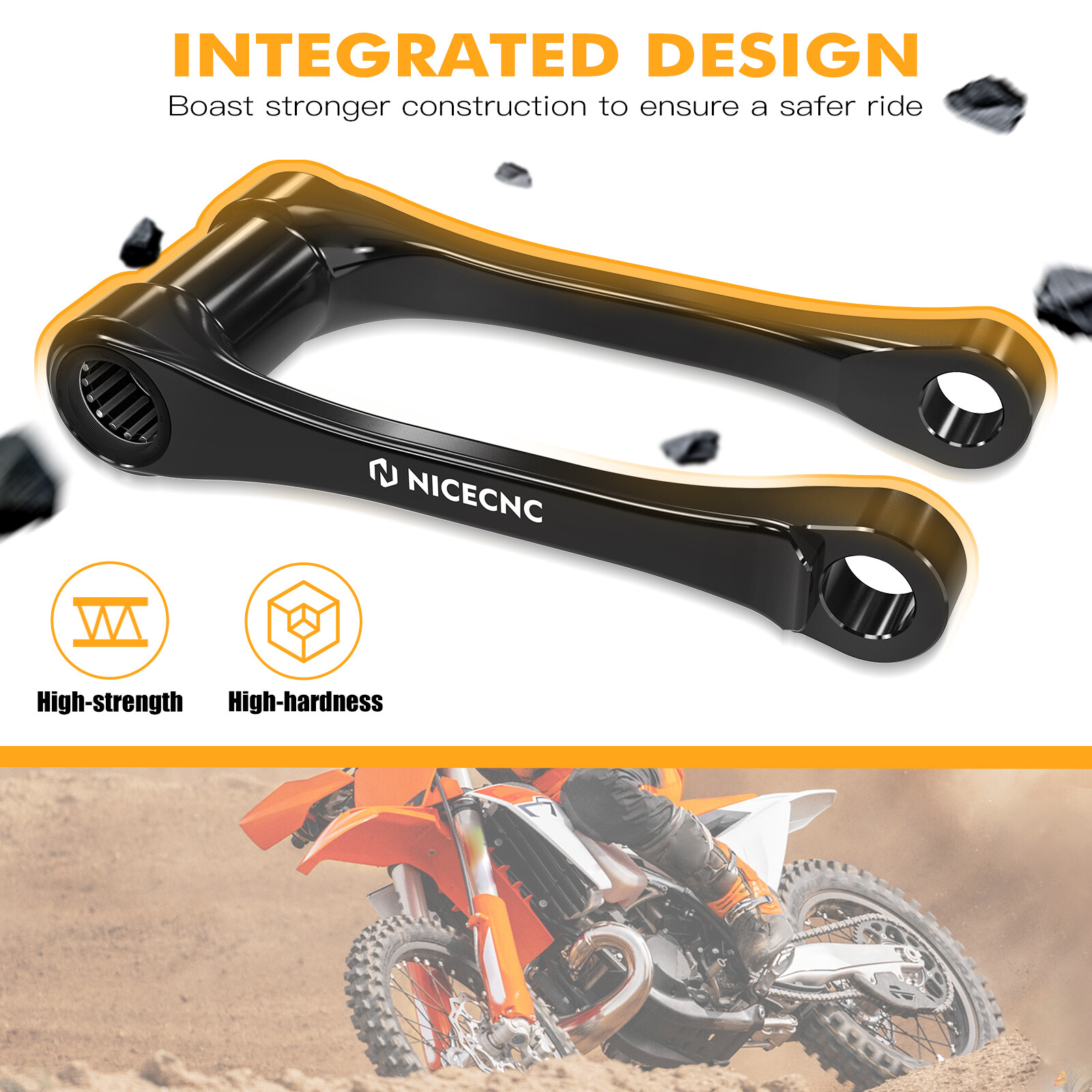 Rear Suspension Lowering Link For KTM 125 250 300 350 450 XC XCF SX SXF 2023-24