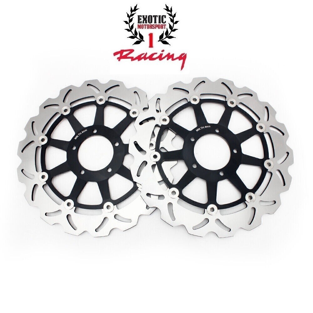 2 Front Brake Disc Rotors For Ducati Monster 1200 Monster 821 Dark ABS 2014-2024