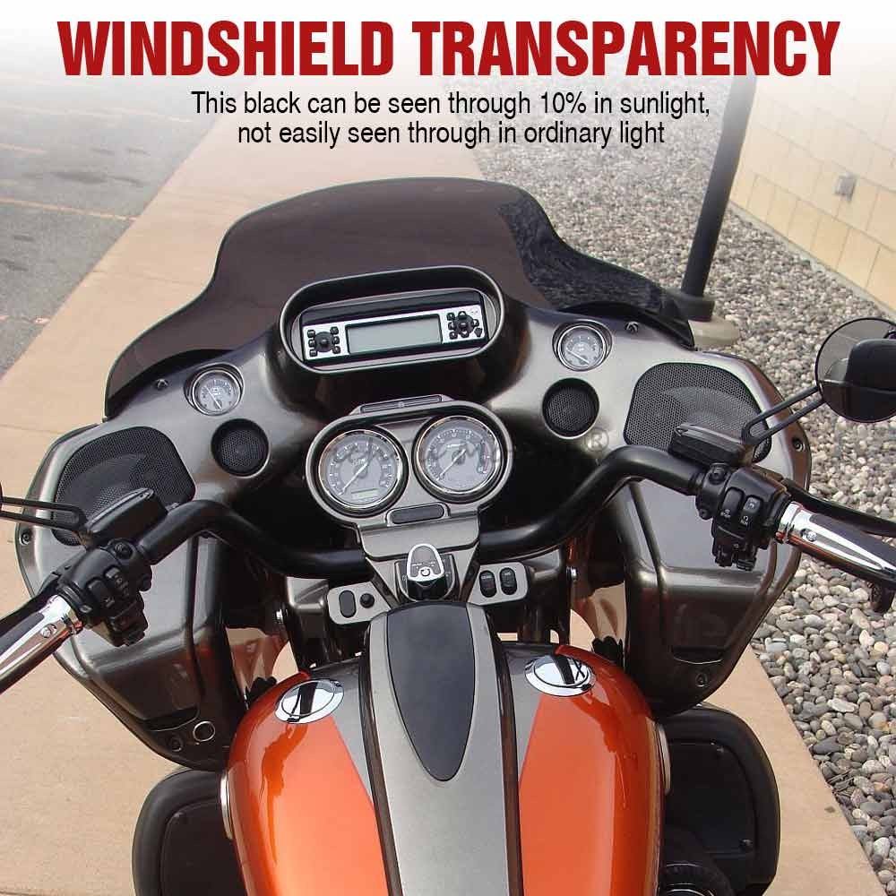 9.5″ Smoke Windscreen Windshield Air Deflector For Harley Road Glide 1998-2013