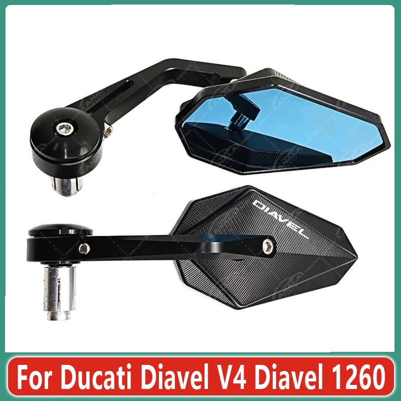 For Ducati Diavel V4 Diavel 1260 CNC Motorcycle Handle Bar End Mirrors Rearview