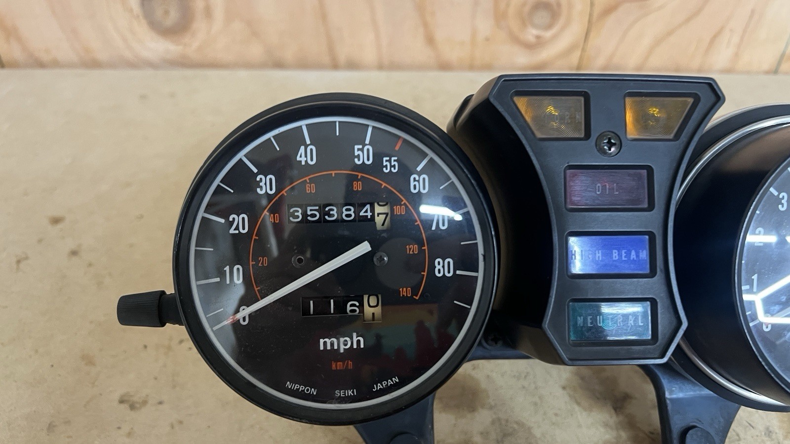 1981 Honda OEM Instrument Gauge Cluster Speedometer Tachometer CB900c CB900 35k
