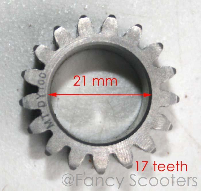 17 T TRANSMISSION CLUTCH MAIN GEAR ATV,DIRT BIKE,CHOPPER 50-125CC E-22 ENGINE S