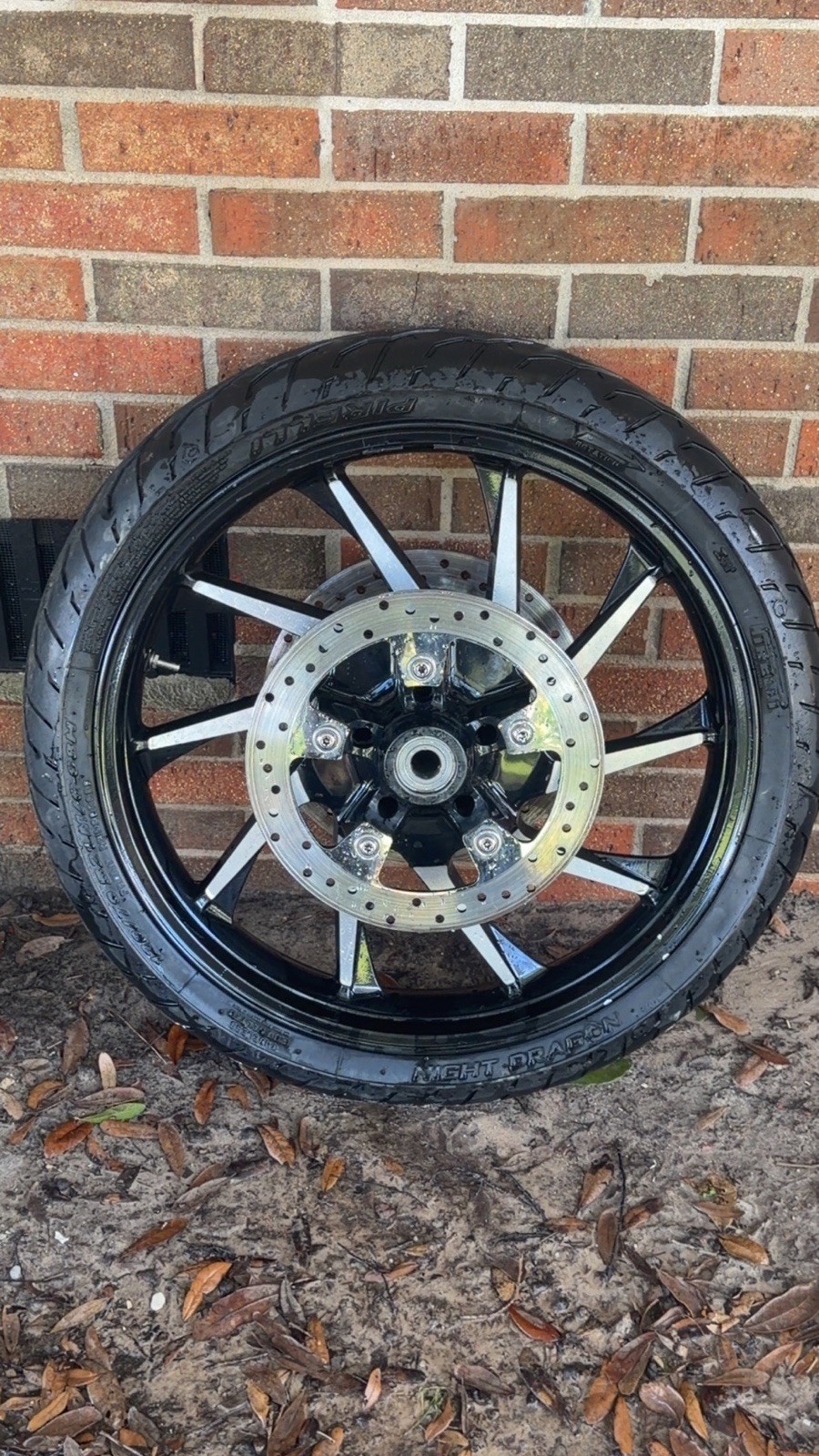 21×3.5 2016 Street Glide Abs Rim Front Wheel And Tire And Rotors. New Bearings