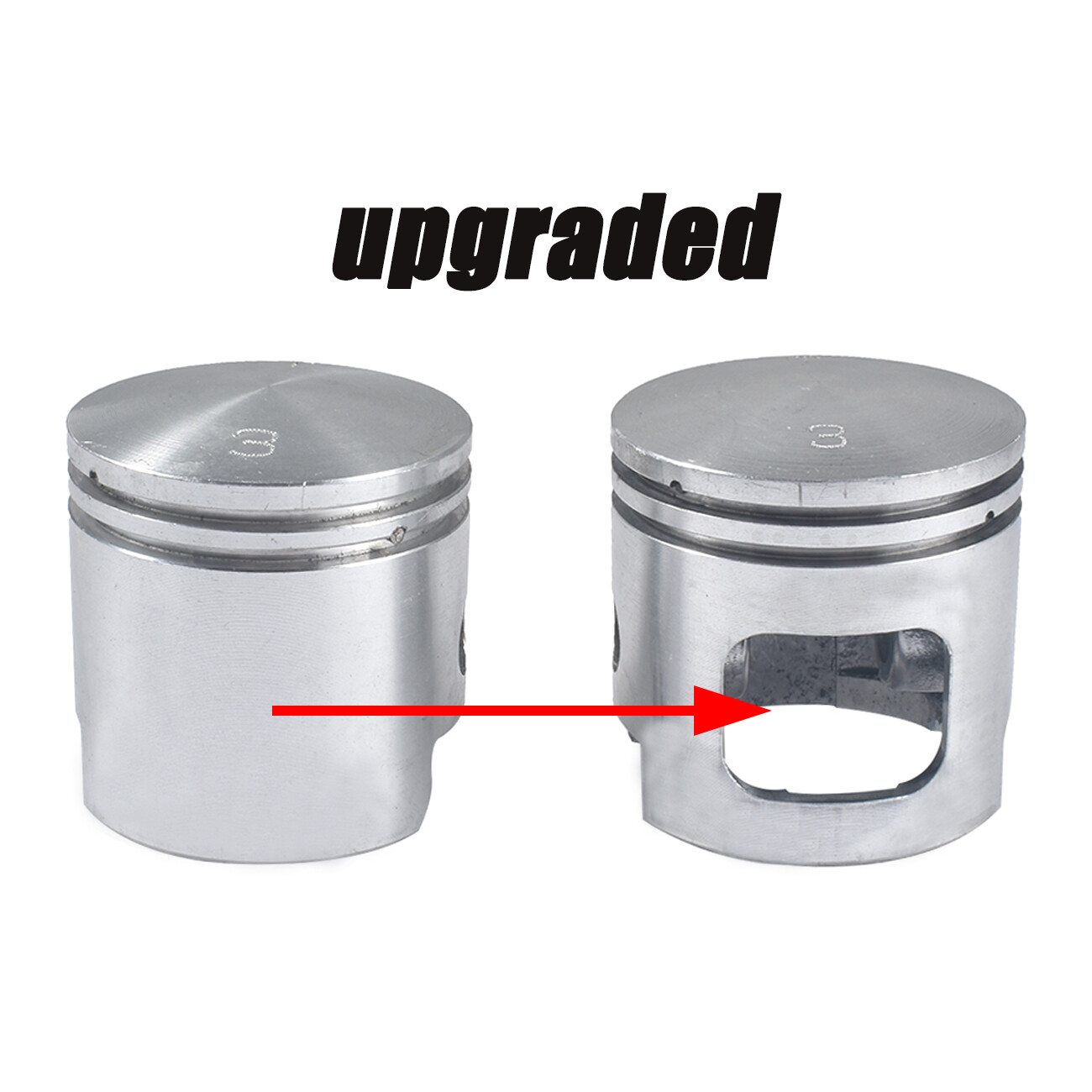 47mm 2 stroke window piston For 80cc Motorized Bike