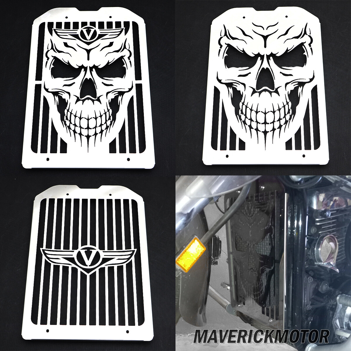 Radiator Cover Gril Guard For Kawasaki Vulcan VN1500 VN1600 Mean Streak 2002-08