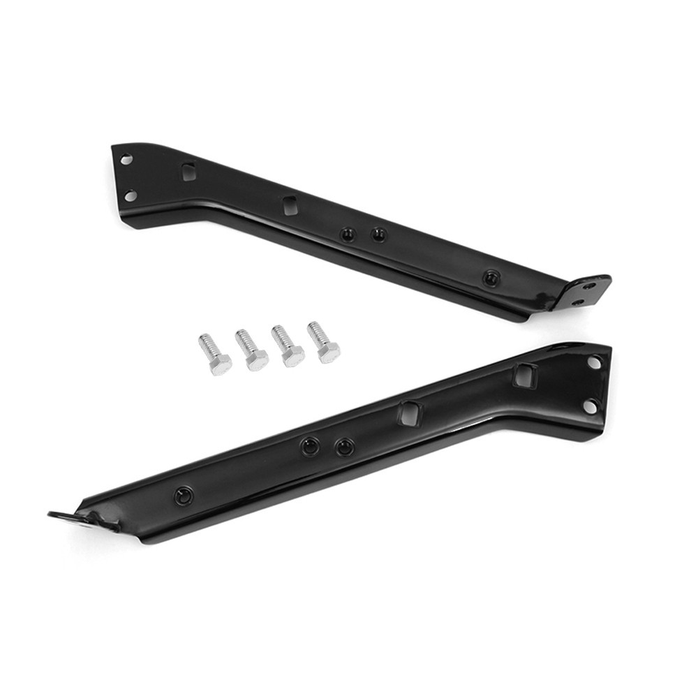 2x Black Saddlebag Rail Support Brackets for Harley Touring FLT FLHT 1985-2008