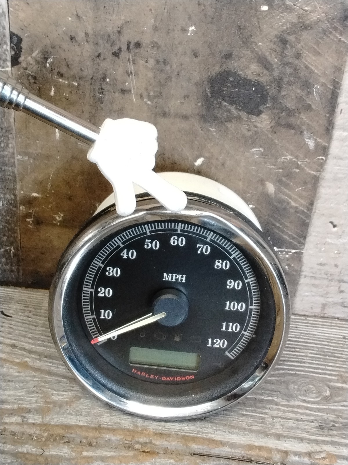 Harley 2009 Xl883 Sportster Speedometer Unknown Miles Chrome Trim Damage Rt-711