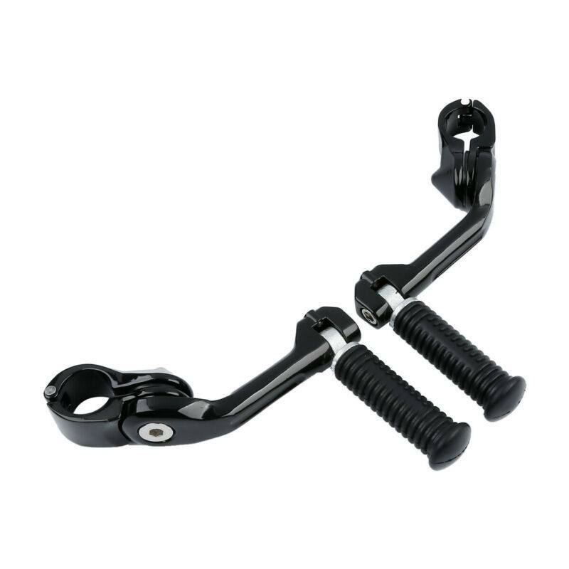 Universal 1 1/4″ Highway Footpegs Peg Long Angled Mount Fit For Harley Touring