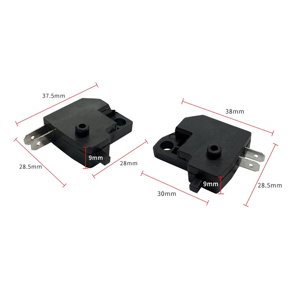 Pair Universal Motorcycle Right/Left Front Brake Stop Light Switch Press Button