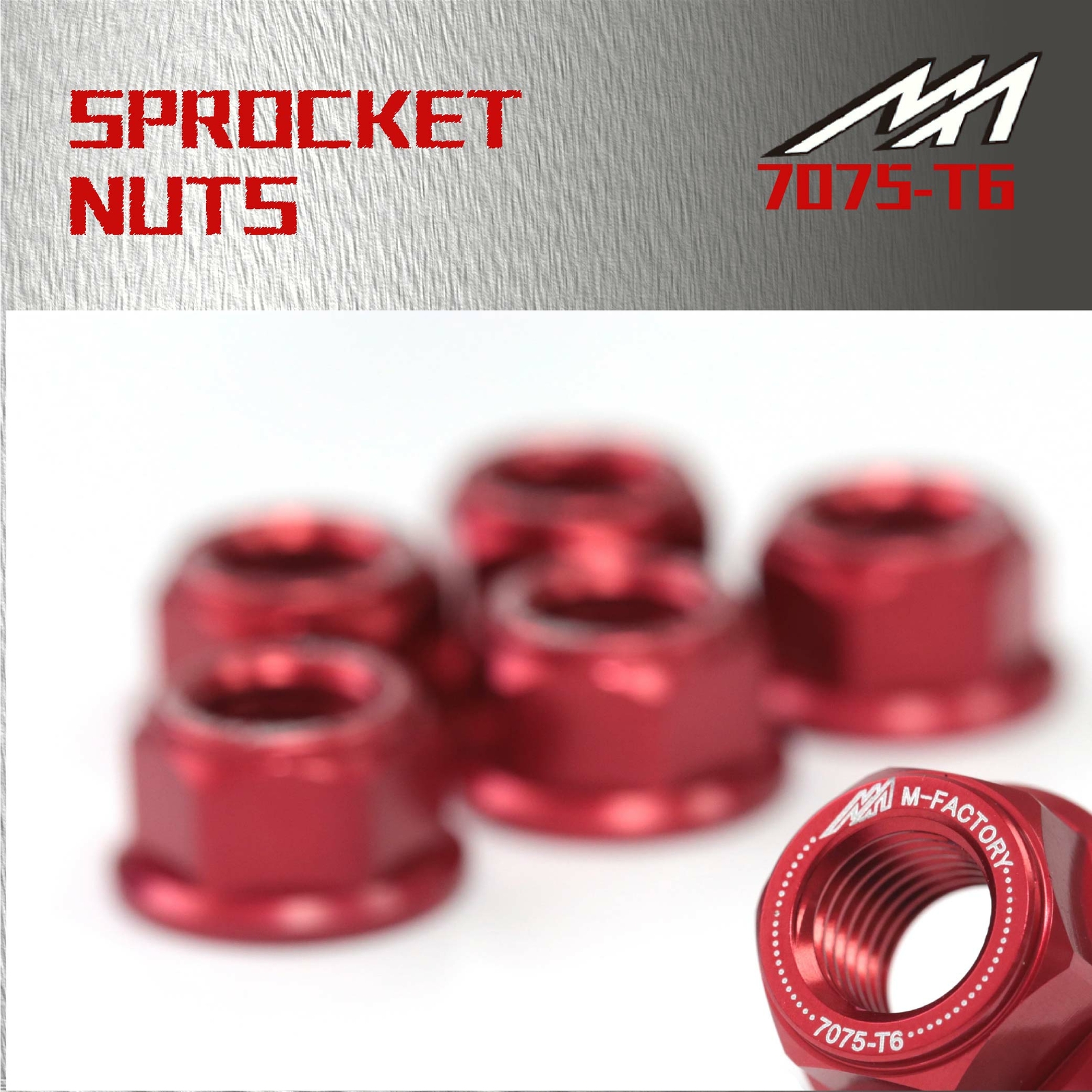 CNC Racing Rear Sprocket Nuts For Suzuki GSXR1000 GSX1300R GSX250 GSX550