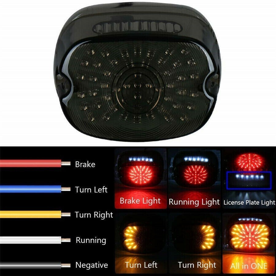 Smoke LED Tail Light Brake Turn Signal Rear Lamp 5 Years Warranty Gearzaar
