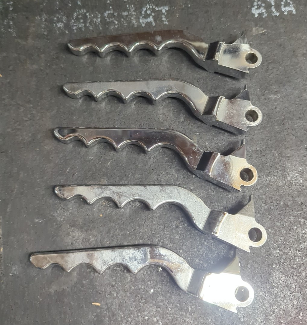 Lot Of Aluminum Chrome Brake Clutch Lever For Harley