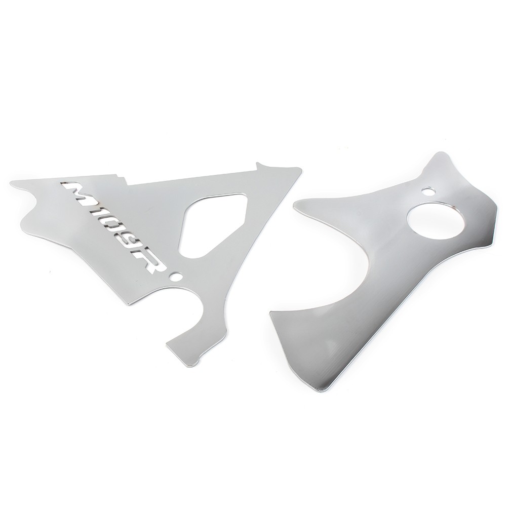 Fit Suzuki M109R/INTRUDER M1800R Engine Side Covers Frame Fillers Keyhole Silver