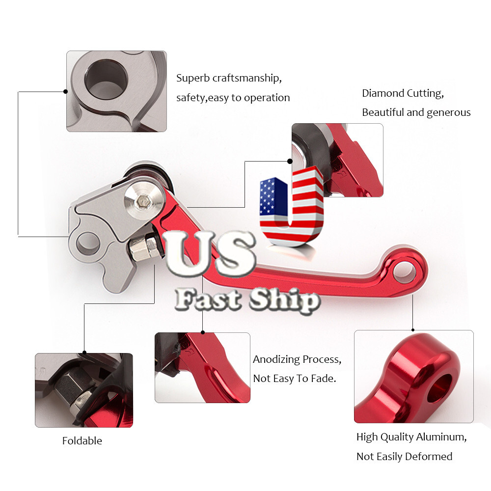 For CRF250X 2004-2017 2005 2006 2007 2008 09 CNC Pivot Bike Clutch Brake Levers