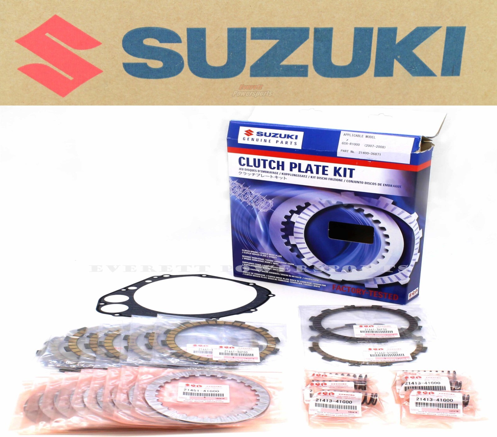 Clutch Kit Complete 07-08 GSXR1000 GSXR GSX-R1000 Springs Plates Gasket #J197