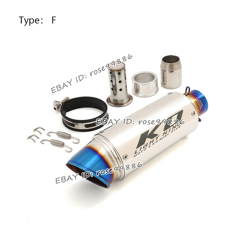 Universal Motorcycle 240mm 300mm Exhaust Muffler Stainless Steel Motorcycle Slip