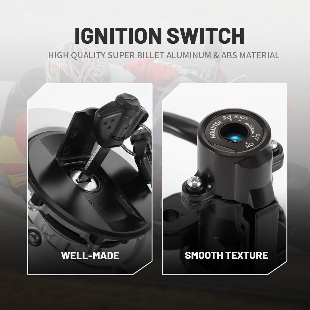 Ignition Switch Fuel Gas Tank Cap Lock Key For Suzuki GSXR600 750 1000 2005-18