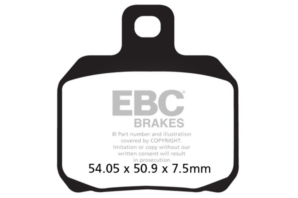 EBC HH Sintered Brake Pad Set for 2010-13 Ducati HYPERMOTARD 1100 EVO Front Rear