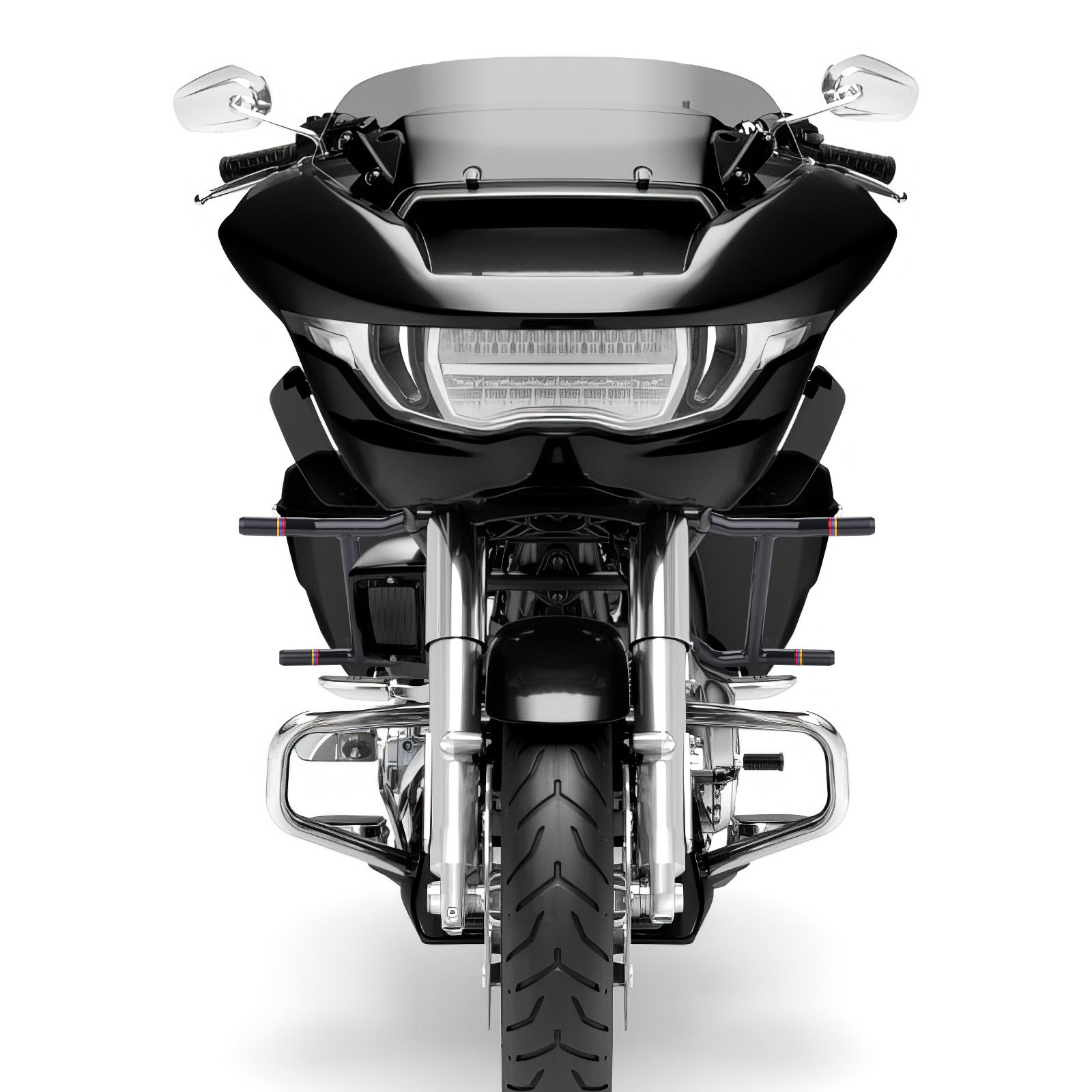 Rear Saddlebag Guards & Support Brackets For Harley Street Road Glide 2023-2026