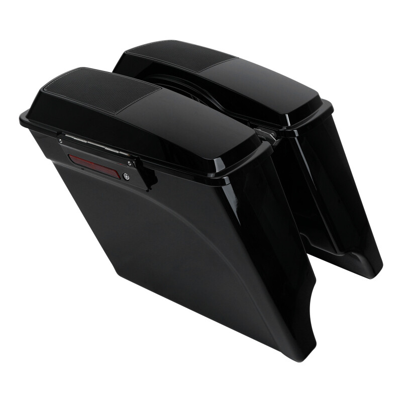 5″ Stretched Extended Hard Saddle Bags Speaker Lids FitFor Harley Touring 93-13