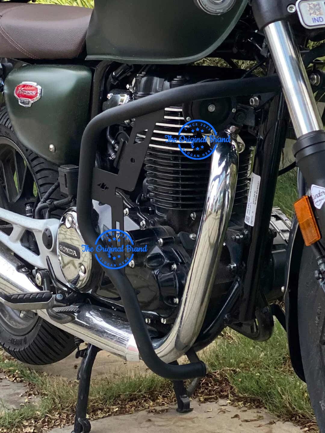 Fit For Honda Hness “CB350 Mild Steel Black Tyron Crash Guard Pair”