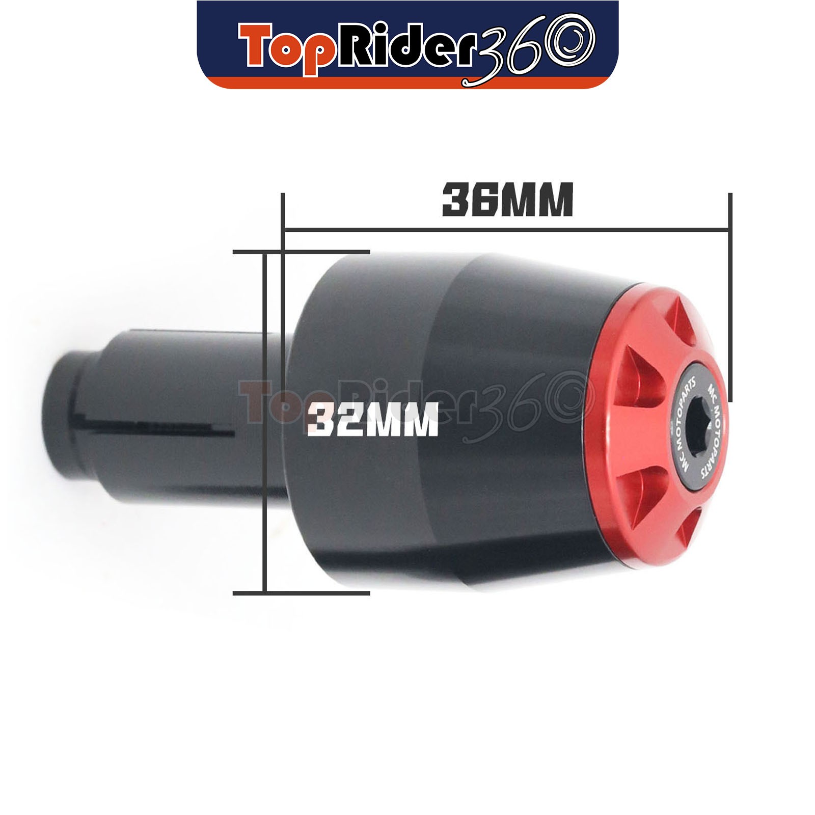 RED CNC Bar End Sliders STORM For Ducati MONSTER 821 / 1200 15-16