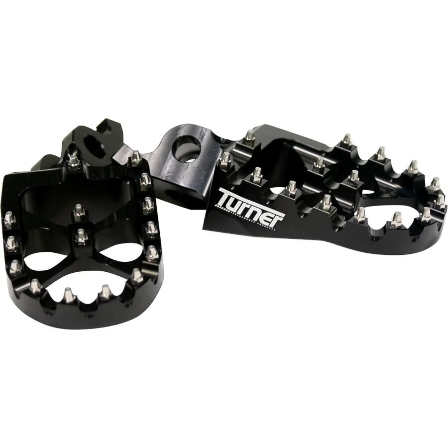 Turner Performance Products 7075 Billet Aluminum Footpegs – Black TRS793-BK