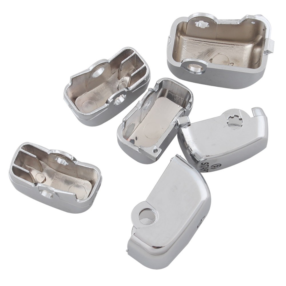 For Harley Softail Custom 96-10 Chrome Hand Control Switch Housing Button Caps