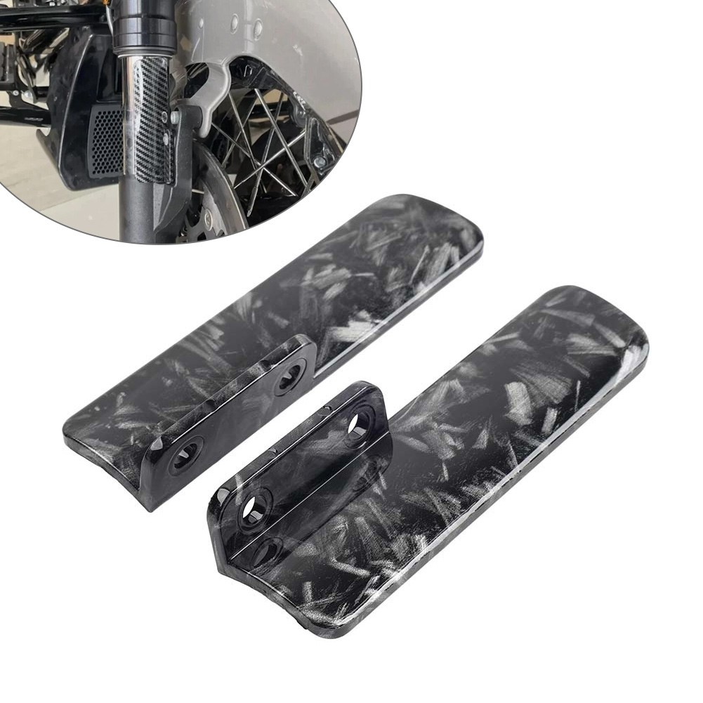 Forged Pattern Front Fork Covers For Harley CVO Street Road Glide 117 121 23-25