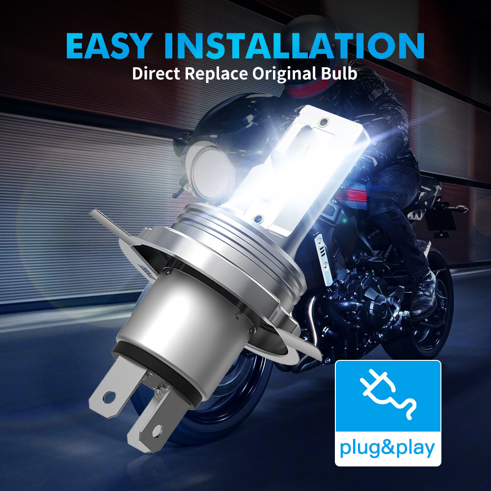 1x H4 HS1 LED Headlight Bulb For Harley XL883N Iron XL883L SuperLow Bright White