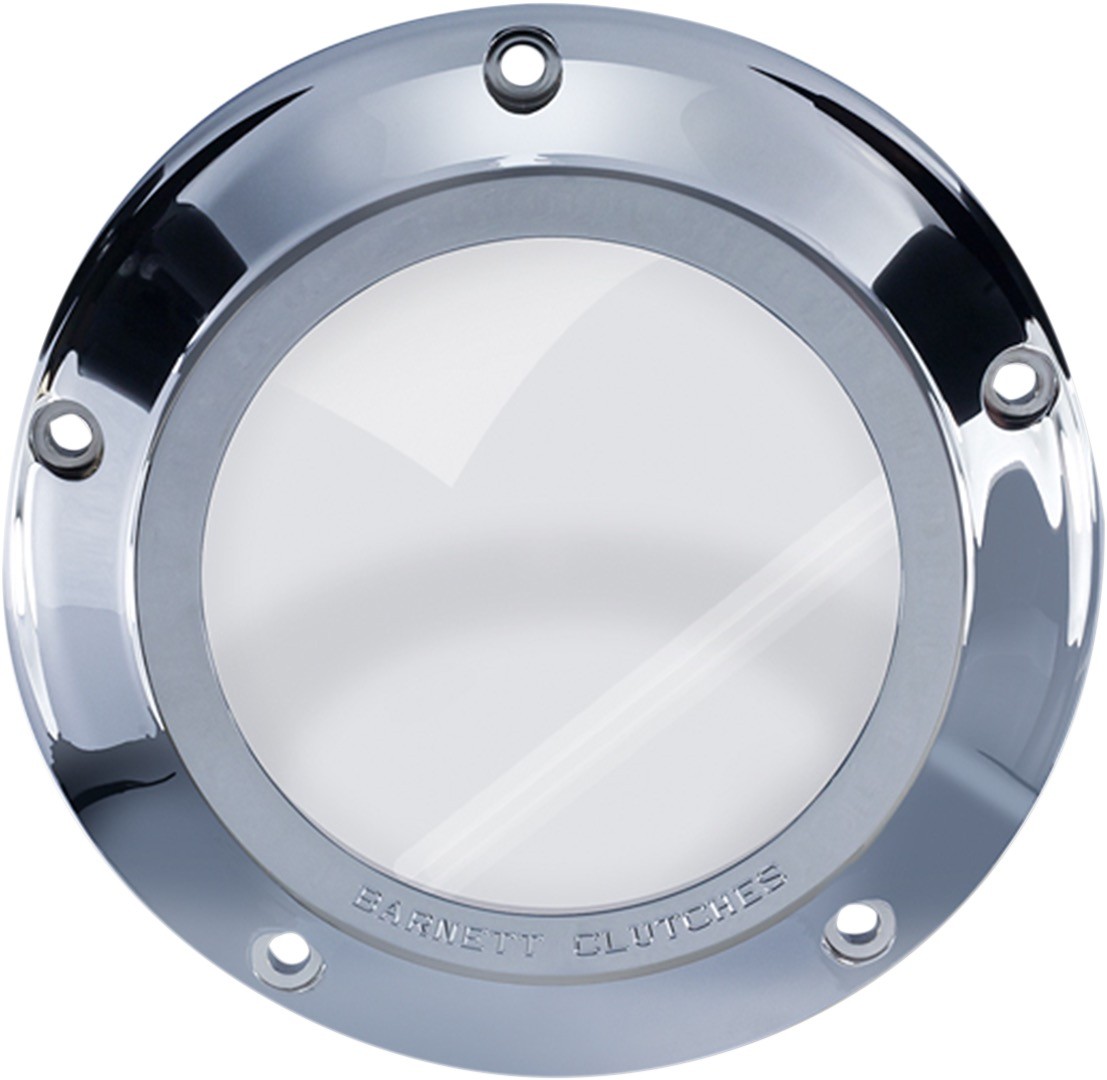 BARNETT 343-30-43013 Derby Cover – Chrome/Clear – ’07-’18 Big Twin