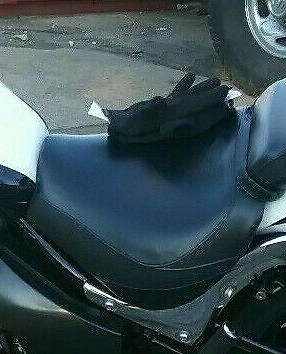 SUZUKI M50 Boulevard 2005-09 Custom Hand Made Black Plain Front Seat Cover