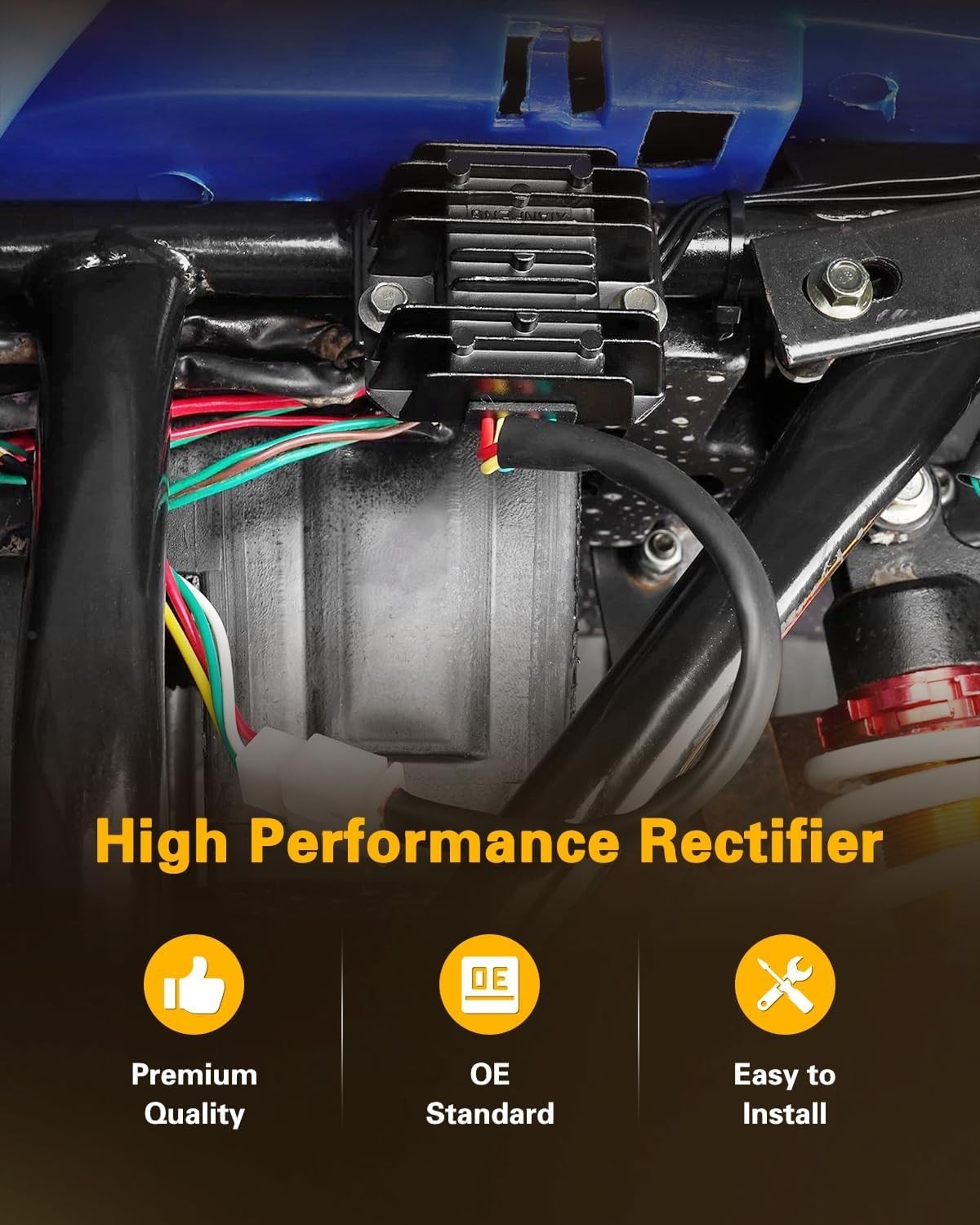 12V DC Motorcycle Voltage Regulator Rectifier for Yamaha Models 2008-2013