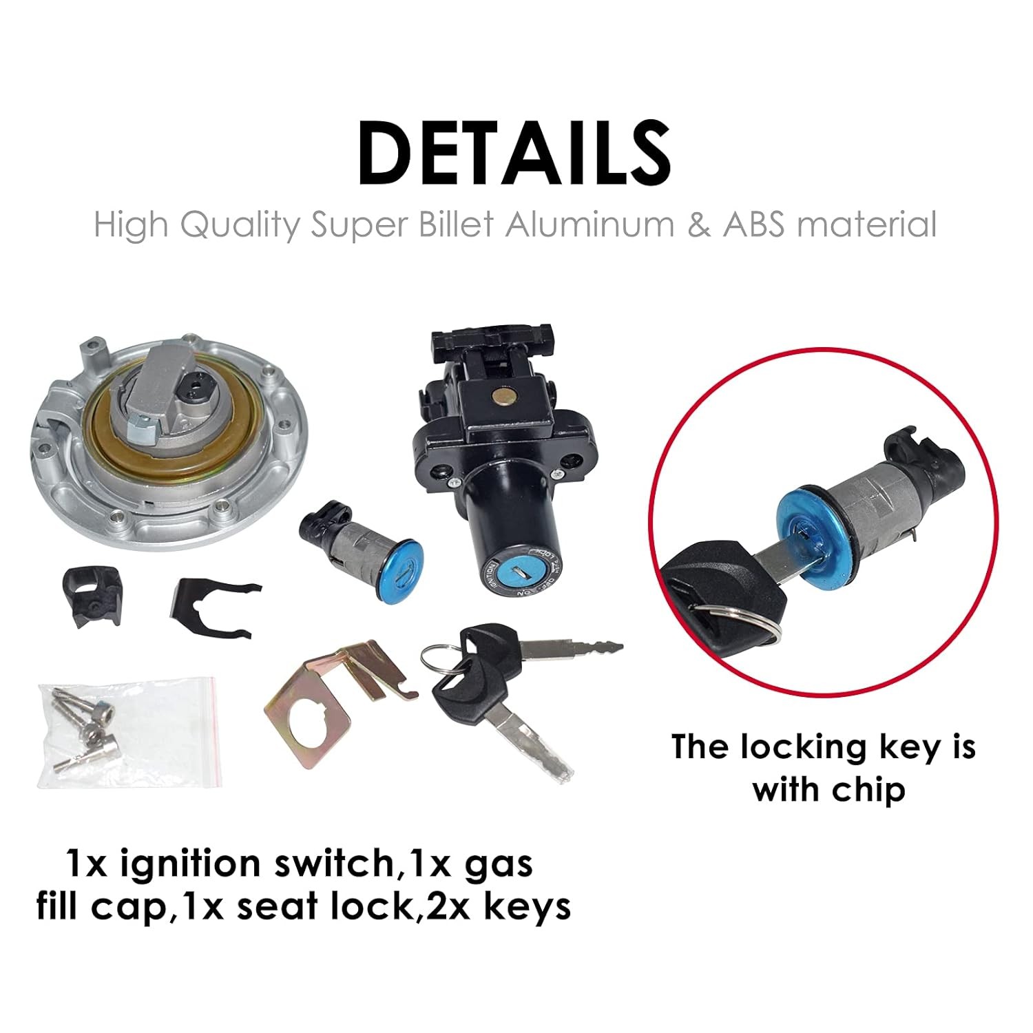 Ignition Switch Gas Cap Seat Lock Key Set Honda CBR600RR 07-14 CBR1000RR 08-14