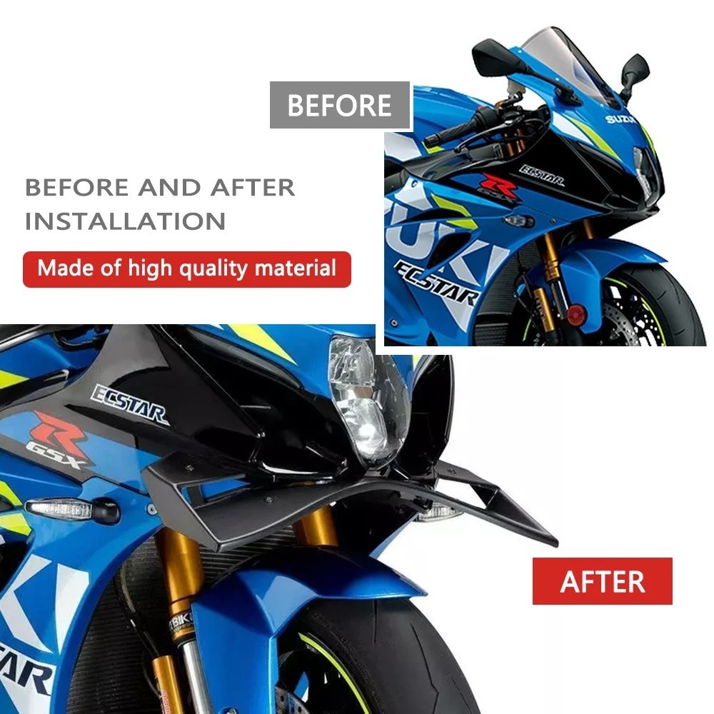 Motorcycle Front Spoiler Winglet Aerodynamic Wing For Suzuki GSX-R1000 GSXR1000R