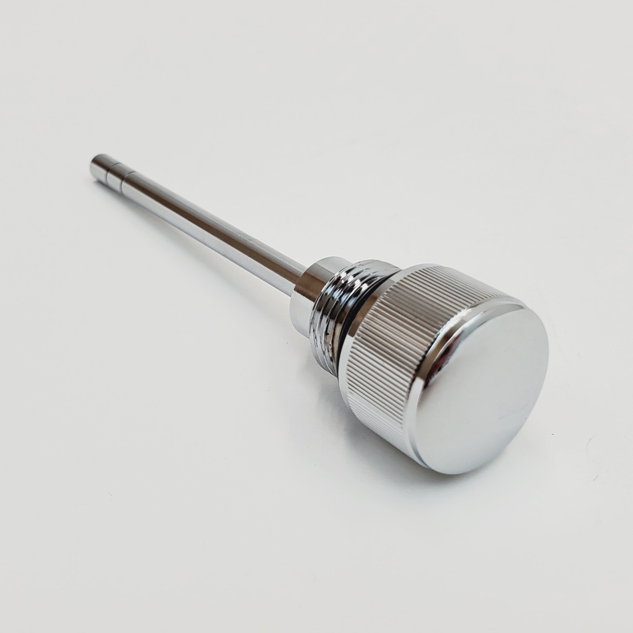 Chrome Transmission Oil Fill Plug / Dipstick for 2007+ Harley Twin Cam and M8