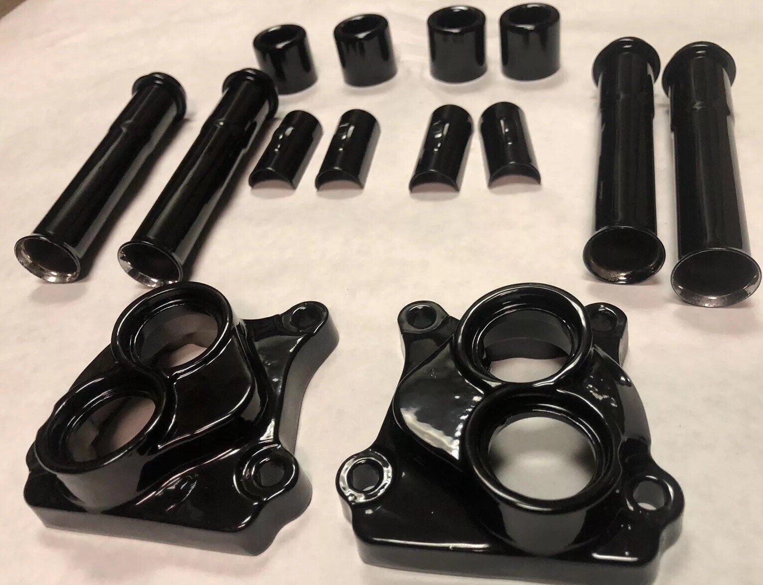 Harley LIFTER BLOCKS/PUSH-ROD TUBES GLOSS BLACK POWDER COAT 1999-2017 TWIN CAM