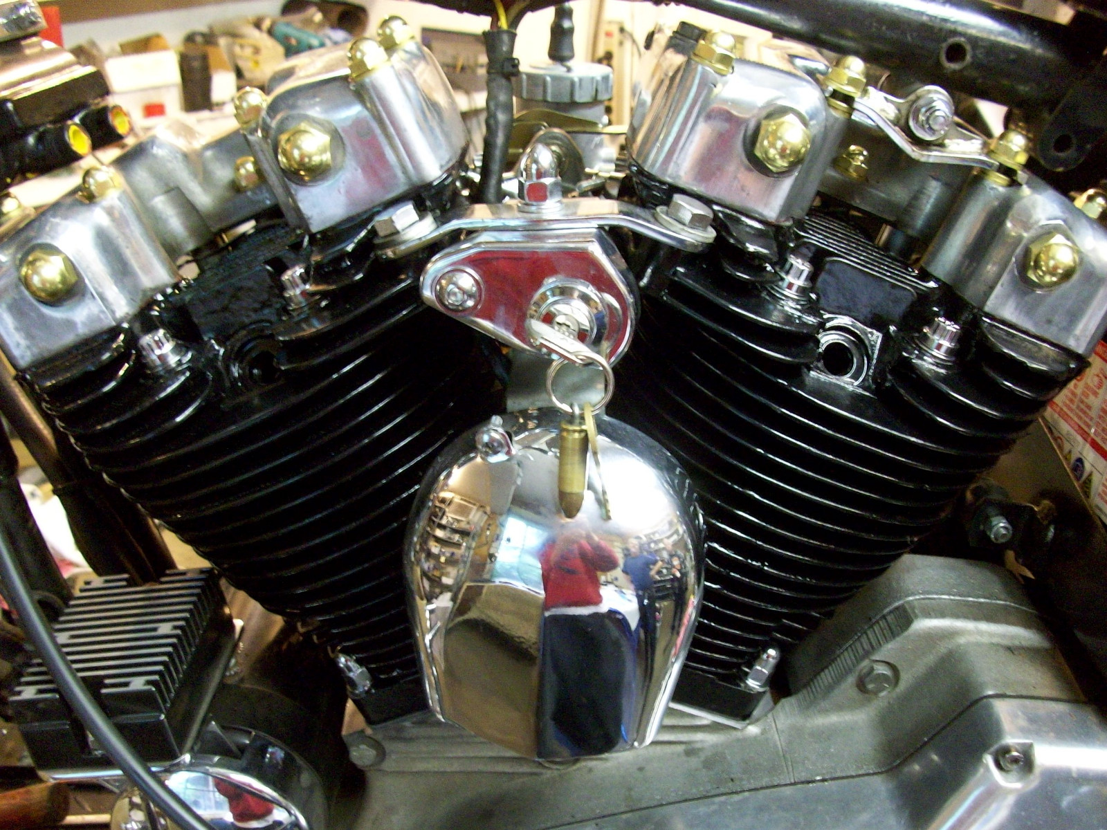 Old-Stf 57-84 Ironhead Sportster Engine Brass oil line & Hardware Dress up Kit