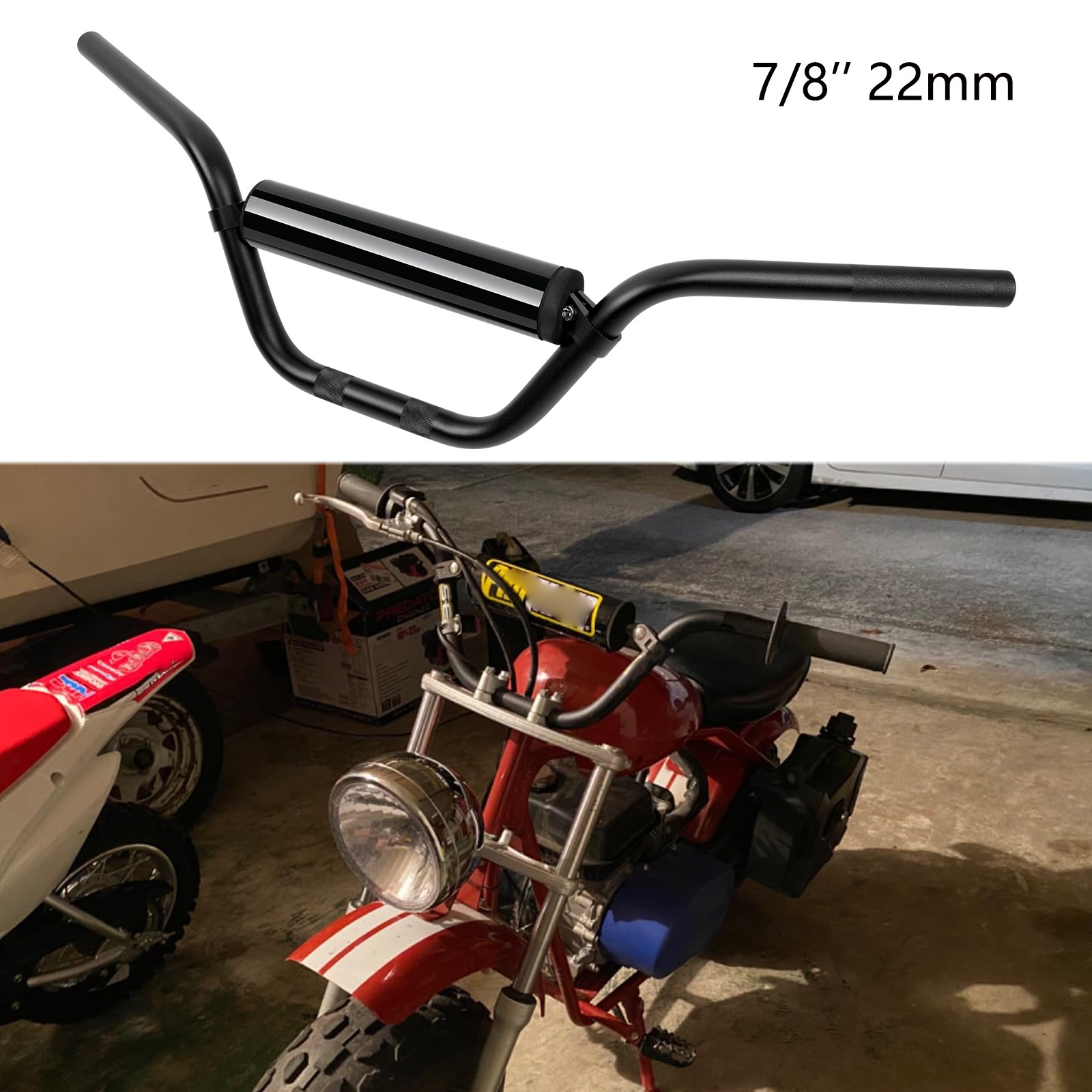 7/8” 22mm Dirt Bike Handlebar For Coleman CT200U-EX Powersports B200R 200C B100
