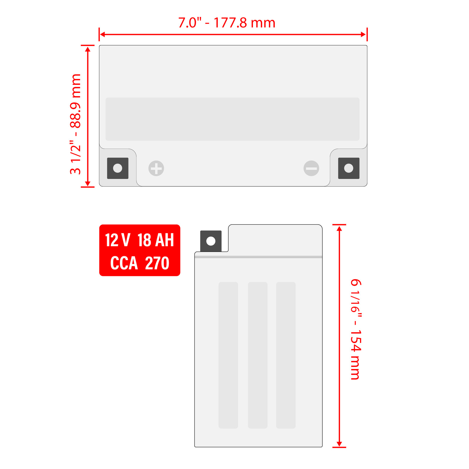 AGM Battery for Harley Davidson Sportster 1000 Xlh1000 1982-1987
