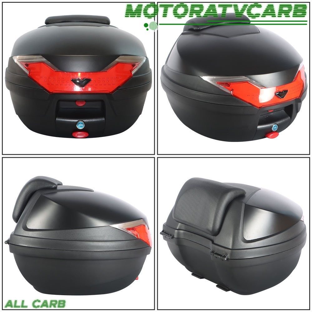 Motorcycle Tour Tail Box Top Lock Scooter 32L Trunk Luggage Storage Carrier Case