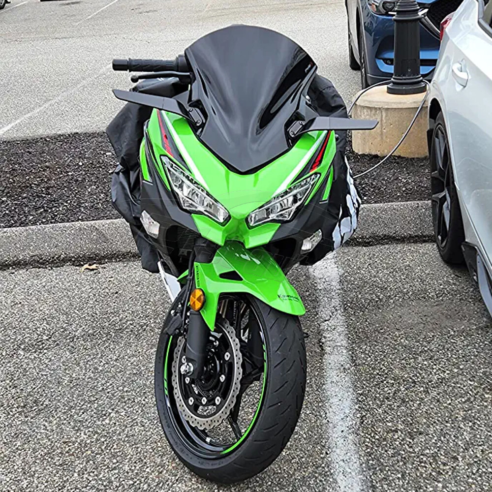 Adjustable Winglet Wing Stealth Mirrors For Kawasaki NINJA 650 EX650 2016-2024