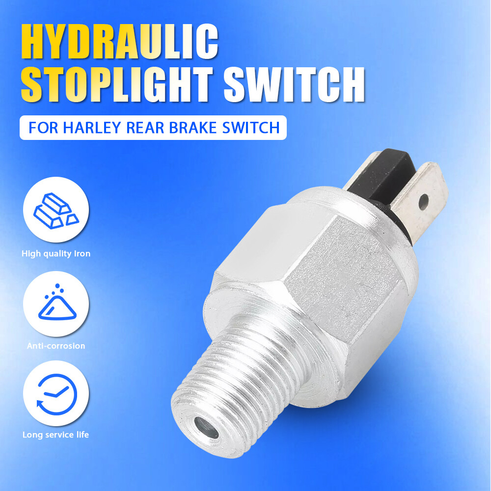 Hydraulic Rear Brake Stop Light Switch Cable Fit For Harley-Davidson Replacement